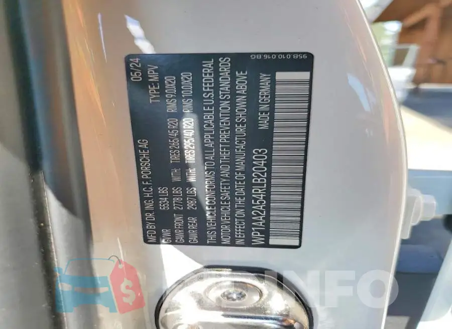 WP1AA2A54RLB20403 Photo# 13