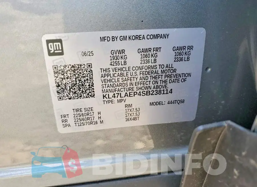 KL47LAEP4SB238114 Photo# 13