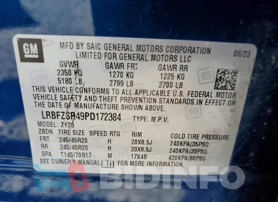 LRBFZSR49PD172384 Photo# 13