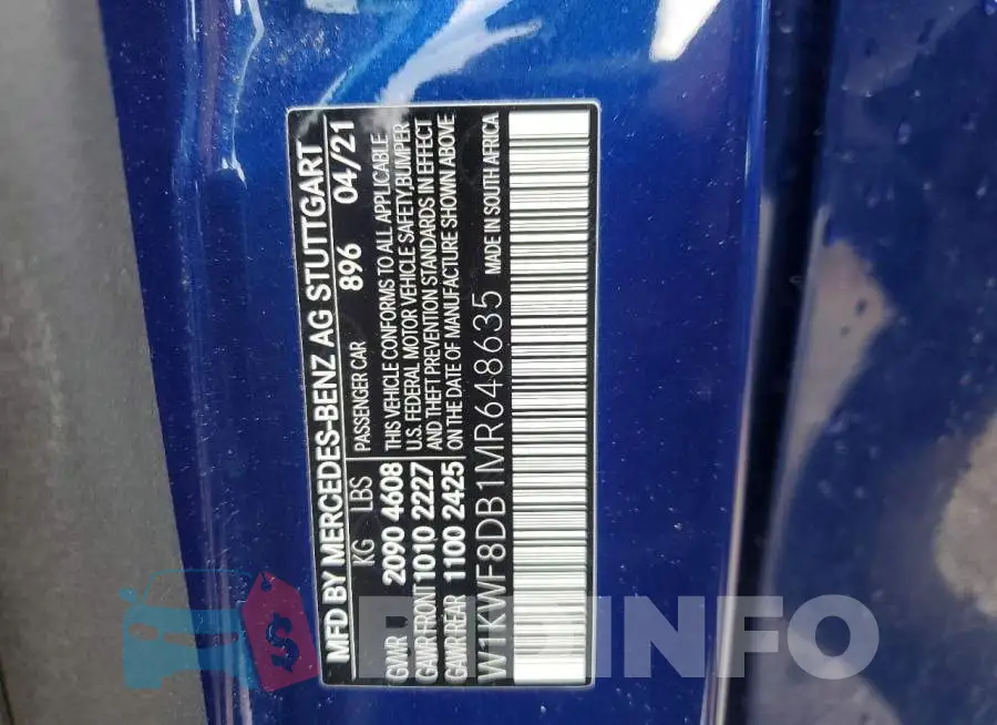 W1KWF8DB1MR648635 Photo# 13