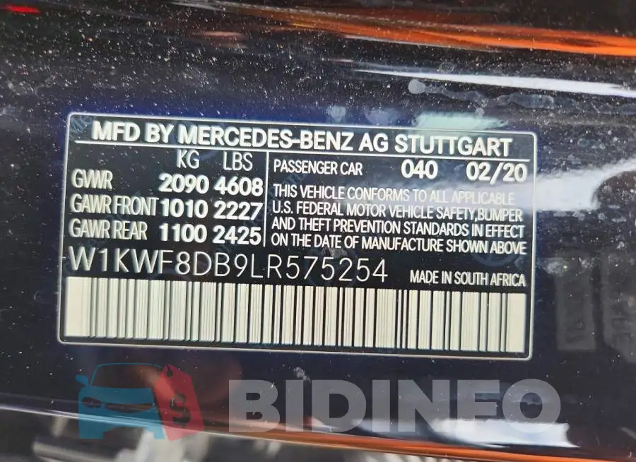 W1KWF8DB9LR575254 Photo# 12