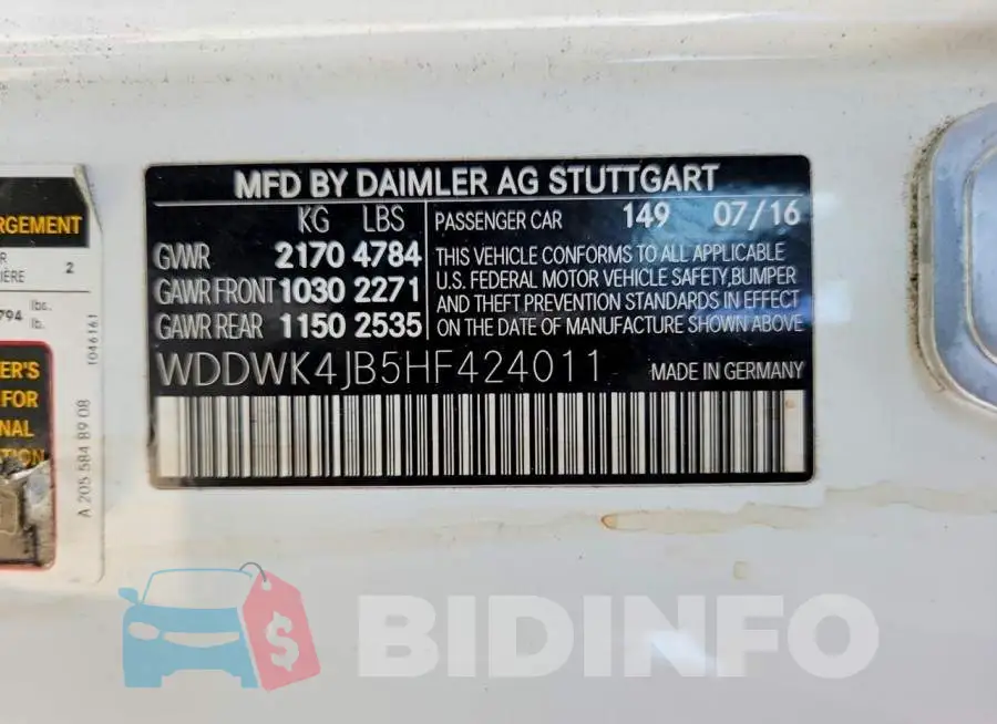 WDDWK4JB5HF424011 Photo# 13