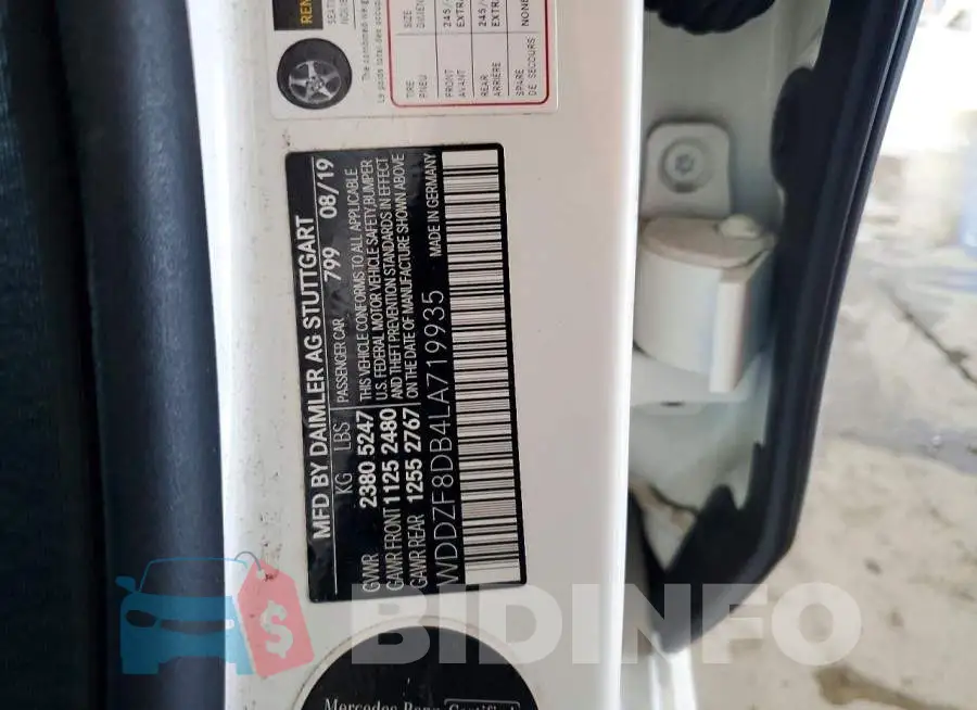 WDDZF8DB4LA719935 Photo# 12