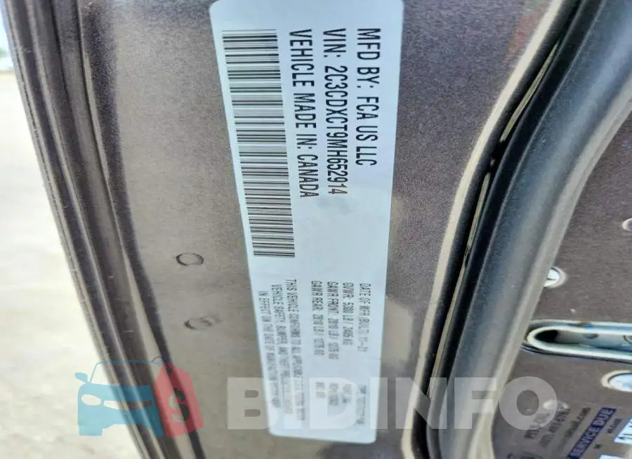 2C3CDXCT9MH652914 Photo# 12