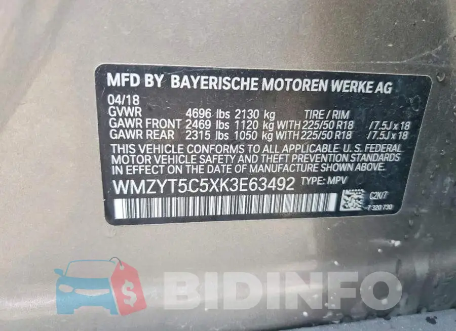 WMZYT5C5XK3E63492 Photo# 13