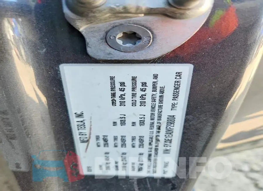 5YJ3E1EA0KF298804 Photo# 13