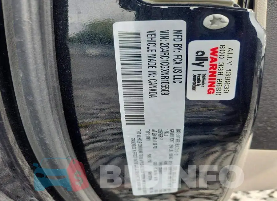 2C4RC1CGXNR105509 Photo# 13