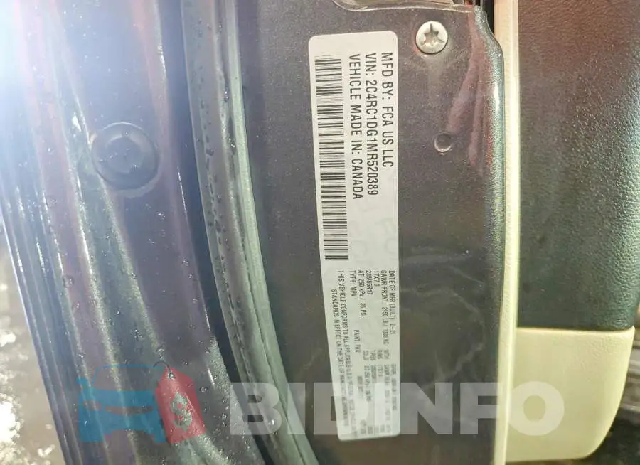 2C4RC1DG1MR520389 Photo# 14