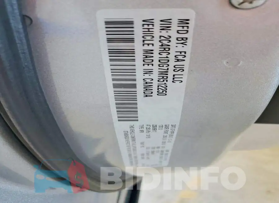 2C4RC1DG7MR512250 Photo# 13