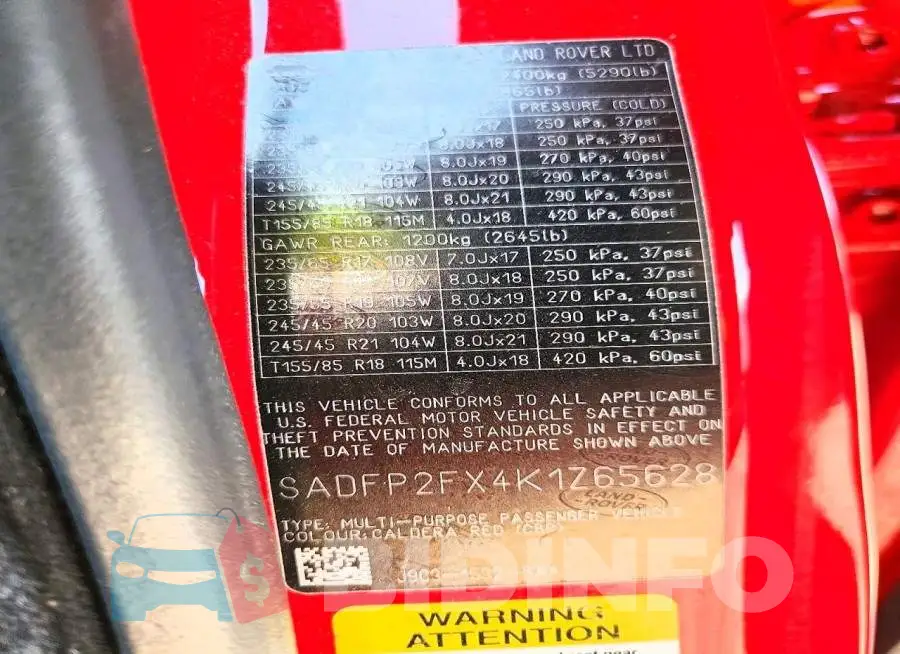 SADFP2FX4K1Z65628 Photo# 13