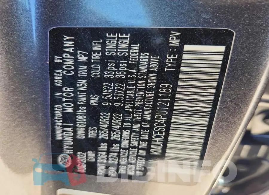 KMUHCESC4PU121189 Photo# 14