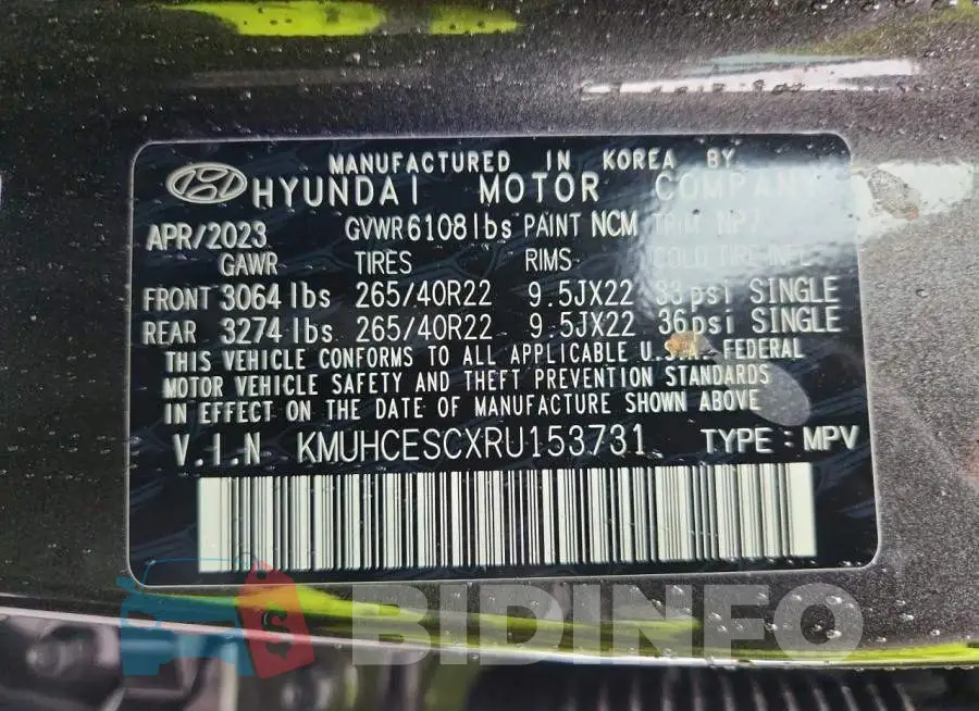 KMUHCESCXRU153731 Photo# 13