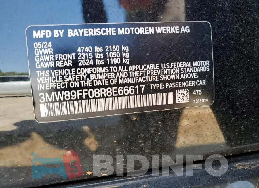 3MW89FF08R8E66617 Photo# 12