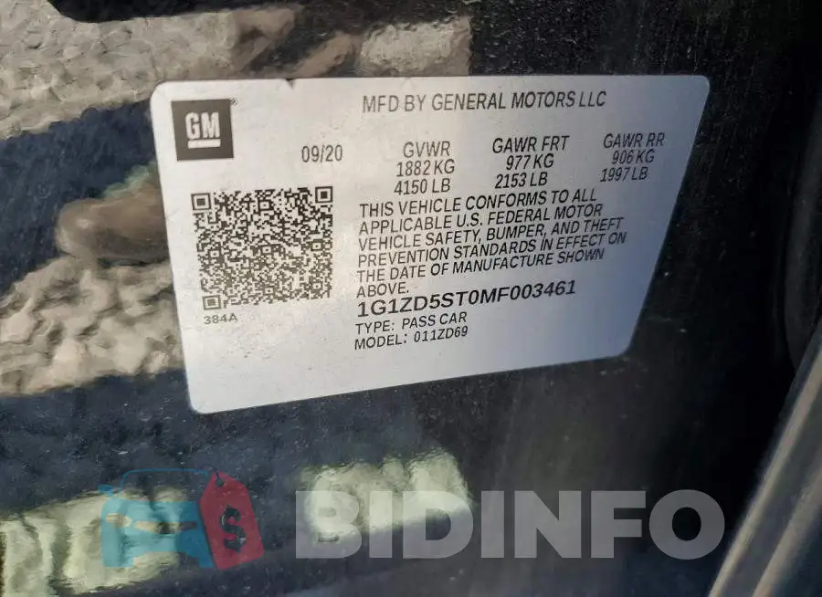 1G1ZD5ST0MF003461 Photo# 12