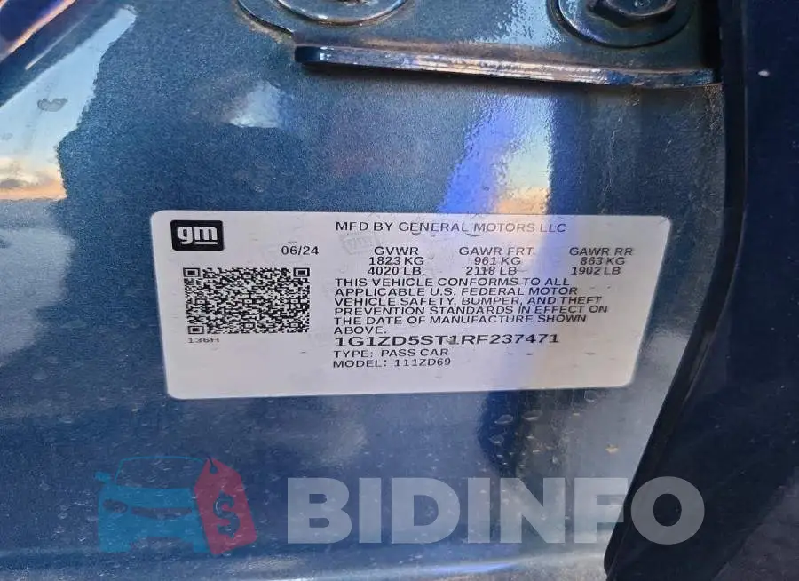 1G1ZD5ST1RF237471 Photo# 13
