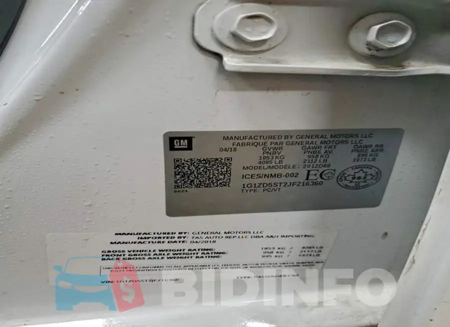 1G1ZD5ST2JF216360 Photo# 12