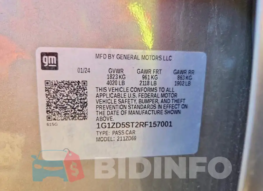 1G1ZD5ST2RF157001 Photo# 13