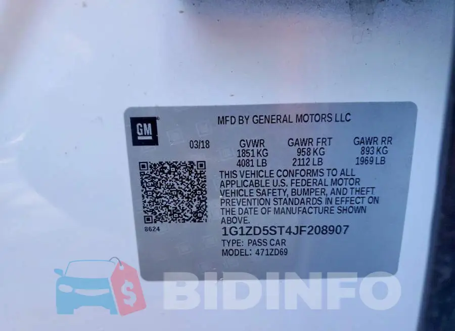 1G1ZD5ST4JF208907 Photo# 12