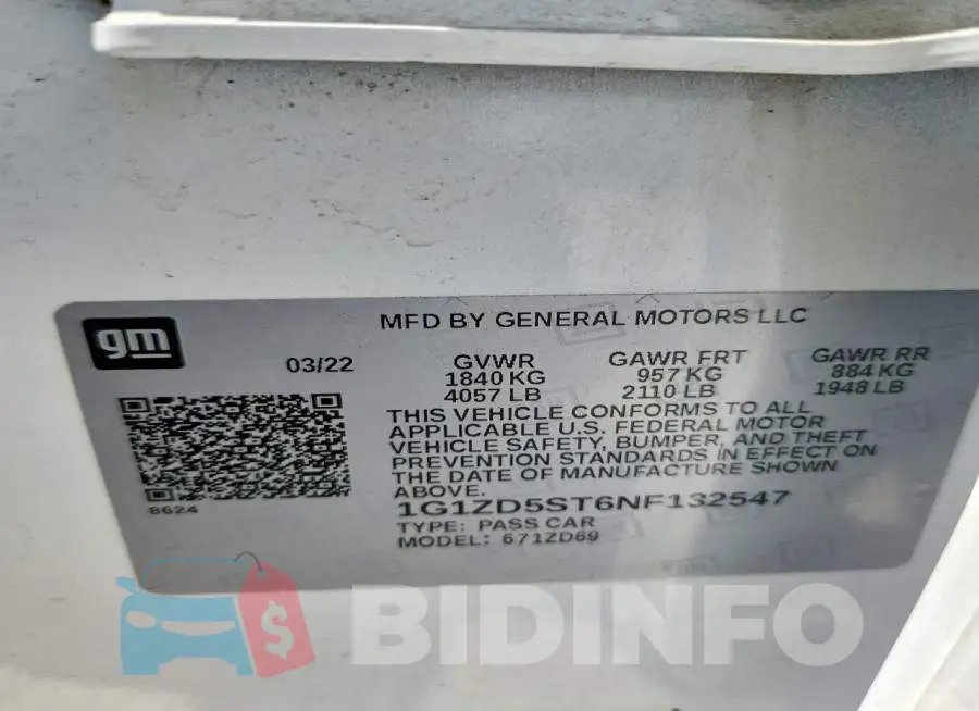 1G1ZD5ST6NF132547 Photo# 12
