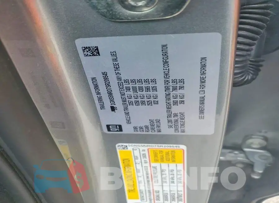 1GNS5NRD7SR209545 Photo# 14