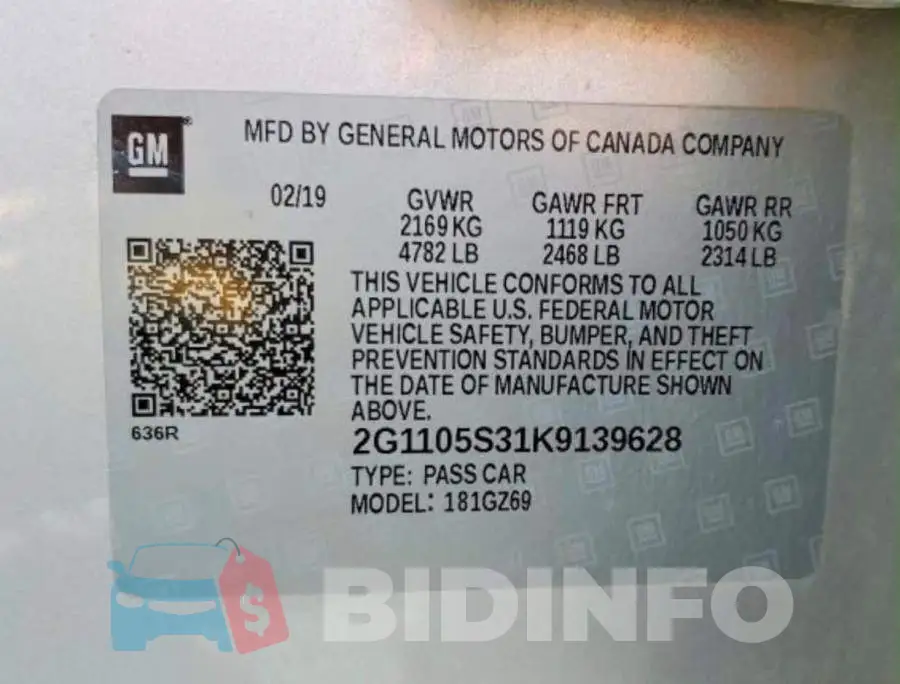 2G1105S31K9139628 Photo# 10