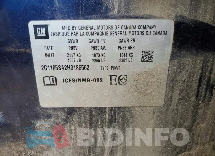 2G1105SA2H9186562 Photo# 13