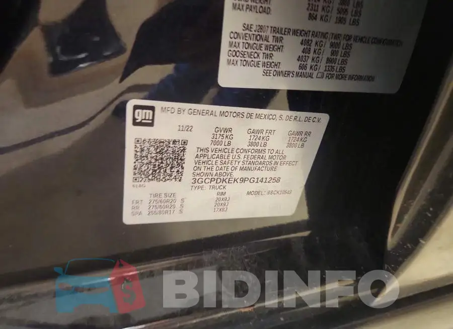 3GCPDKEK9PG141258 Photo# 12