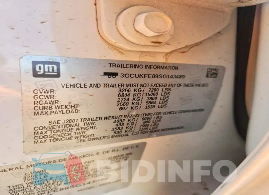 3GCUKFE89SG143489 Photo# 12