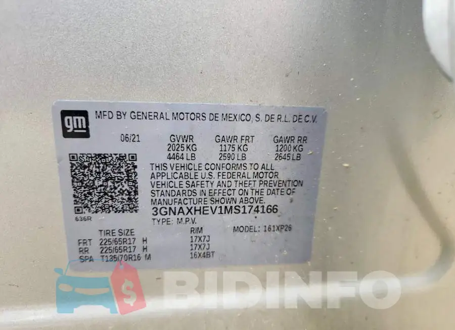 3GNAXHEV1MS174166 Photo# 14