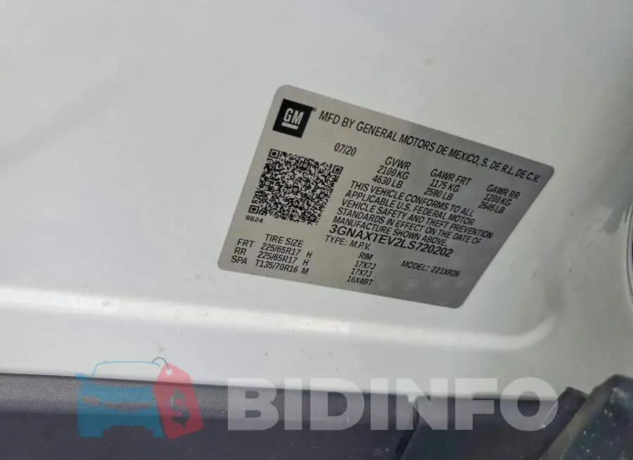 3GNAXTEV2LS720202 Photo# 12