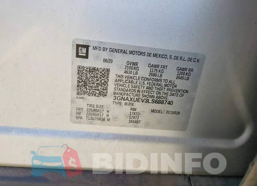 3GNAXUEV3LS688740 Photo# 13