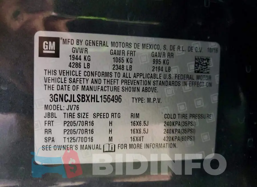 3GNCJLSBXHL156496 Photo# 12
