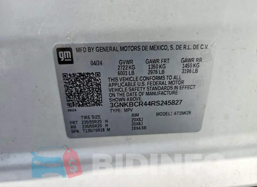 3GNKBCR44RS245827 Photo# 12