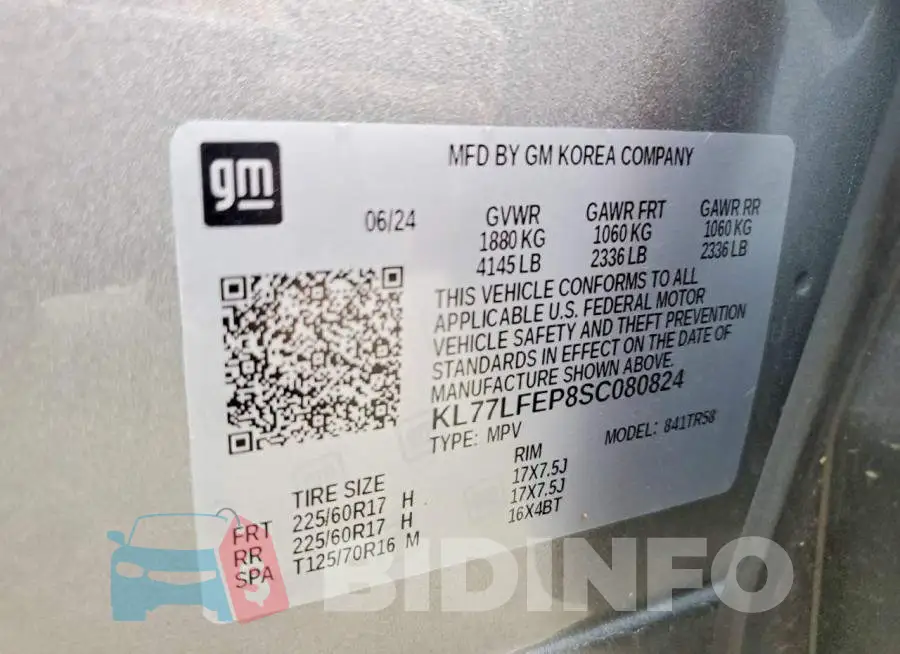 KL77LFEP8SC080824 Photo# 13