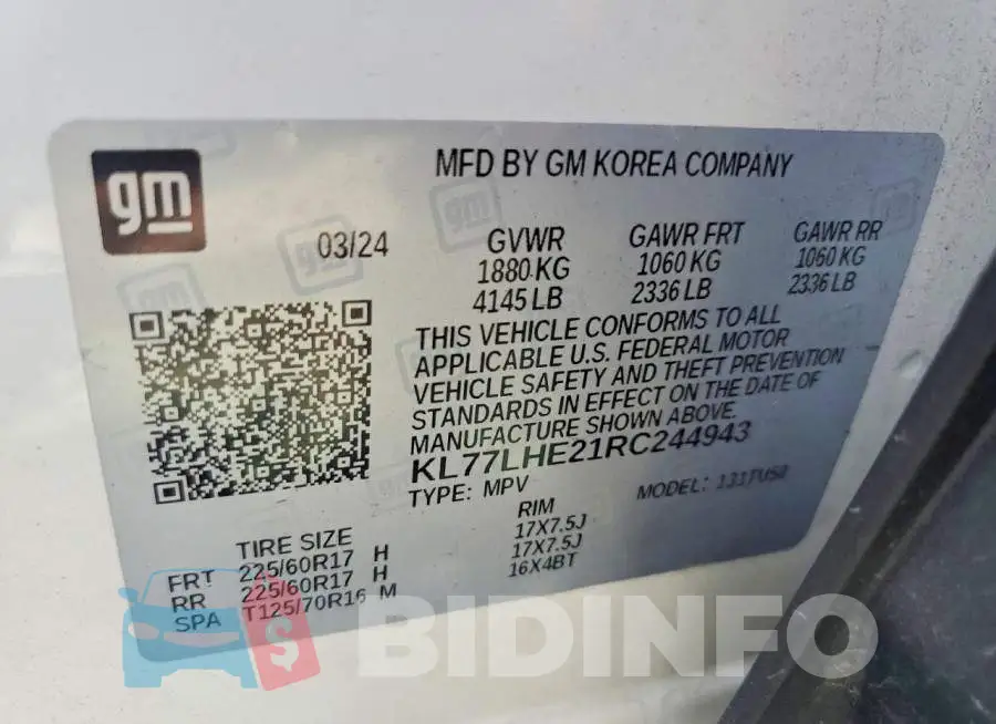 KL77LHE21RC244943 Photo# 13