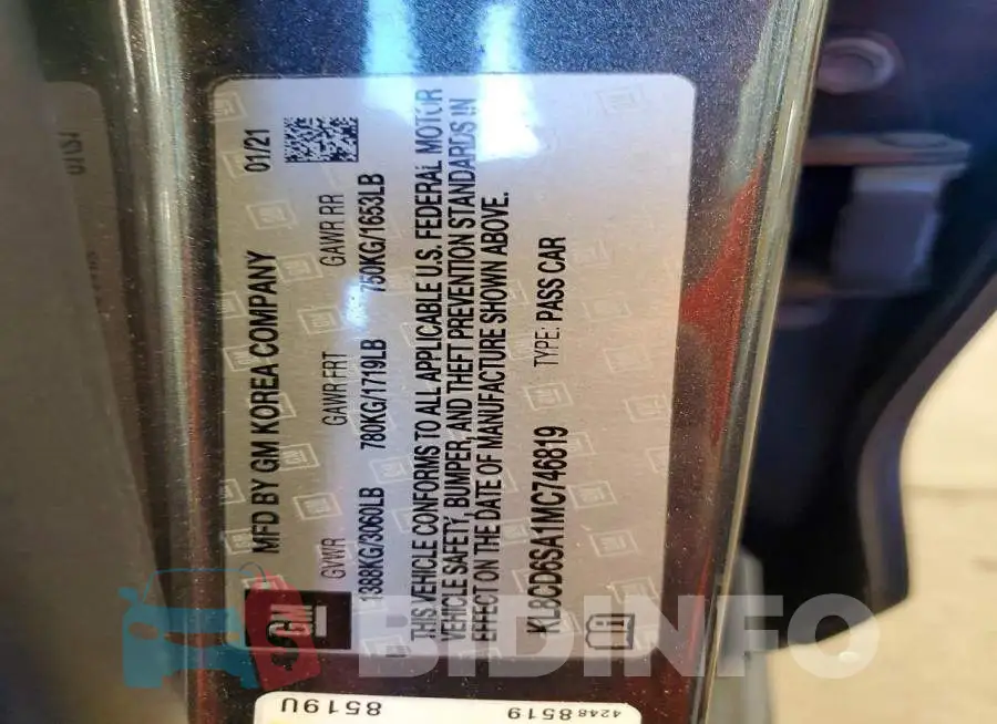 KL8CD6SA1MC746819 Photo# 13