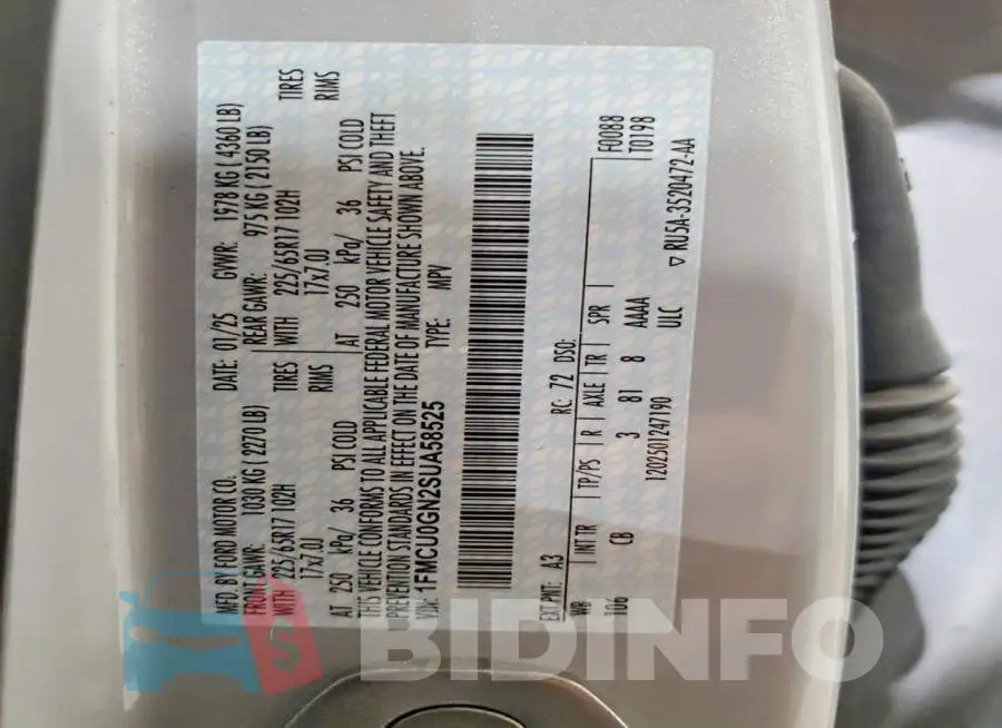 1FMCU0GN2SUA58525 Photo# 13