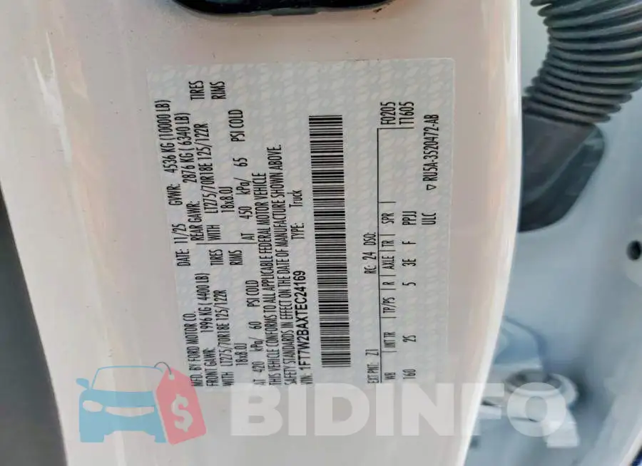 1FT7W2BAXTEC24169 Photo# 13