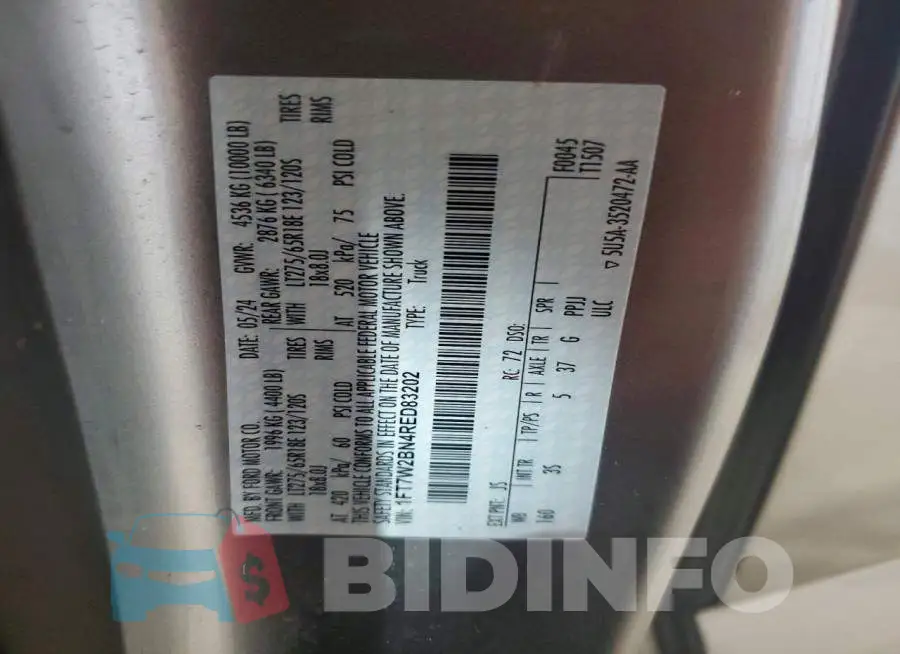 1FT7W2BN4RED83202 Photo# 12