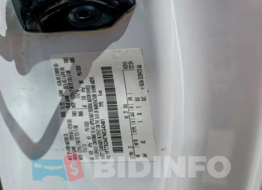 1FT7X2A67NEG43481 Photo# 12