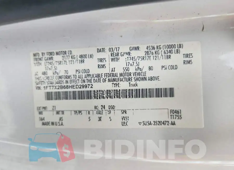 1FT7X2B68HED29972 Photo# 12