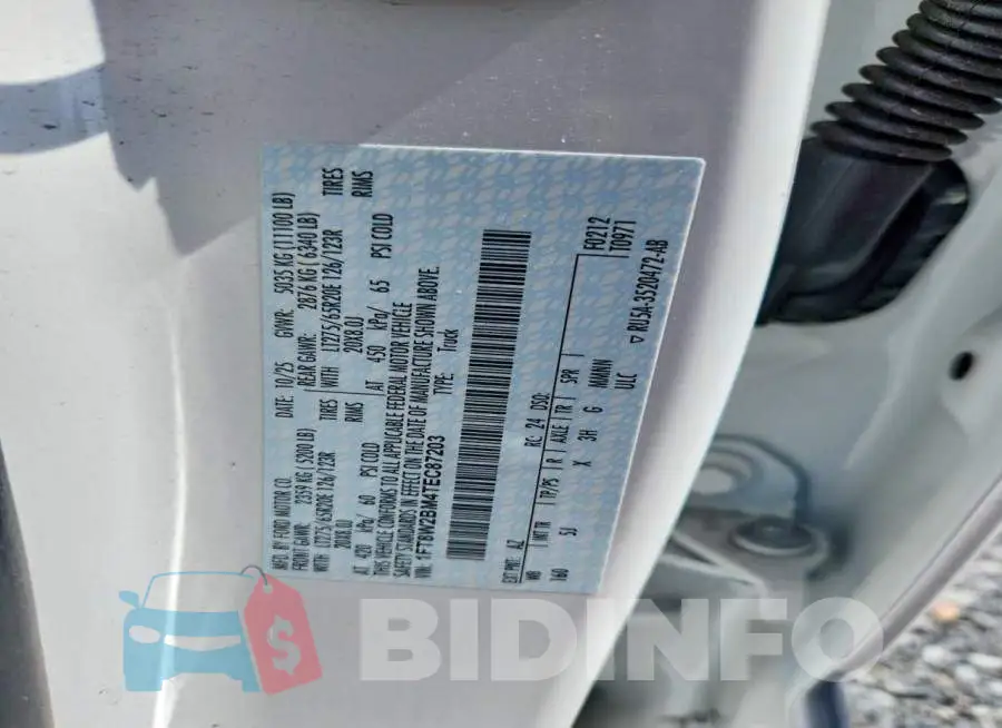 1FT8W2BM4TEC87203 Photo# 12