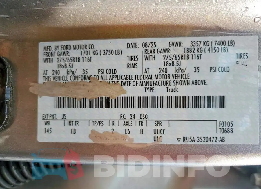 1FTFW3LD1SFB90433 Photo# 12