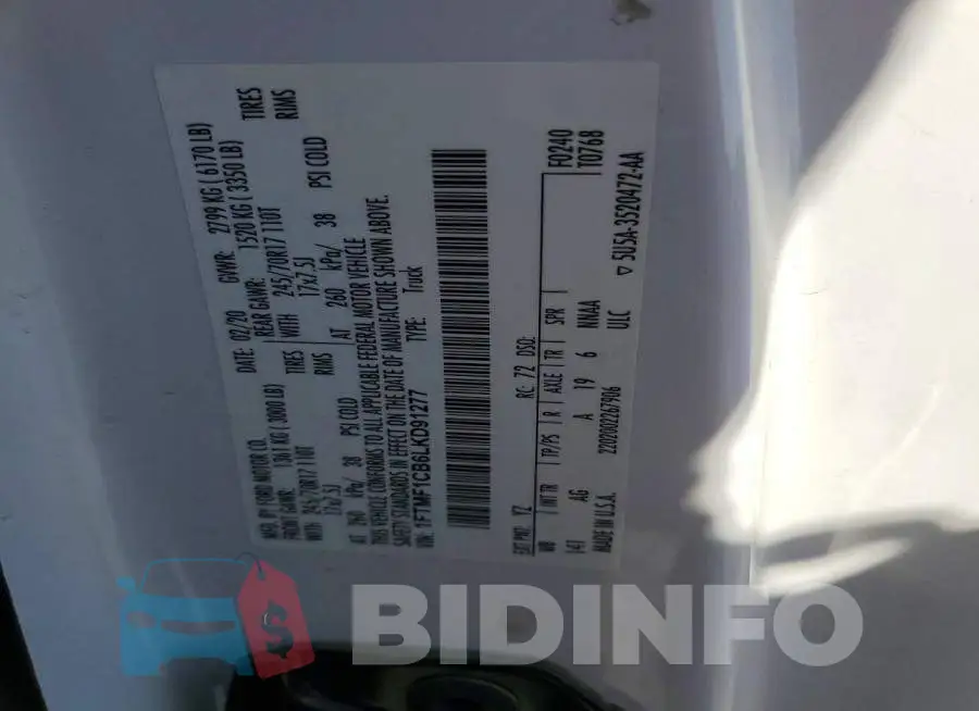 1FTMF1CB6LKD91277 Photo# 12