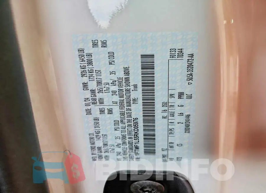 1FTMF1L55RKD05976 Photo# 13