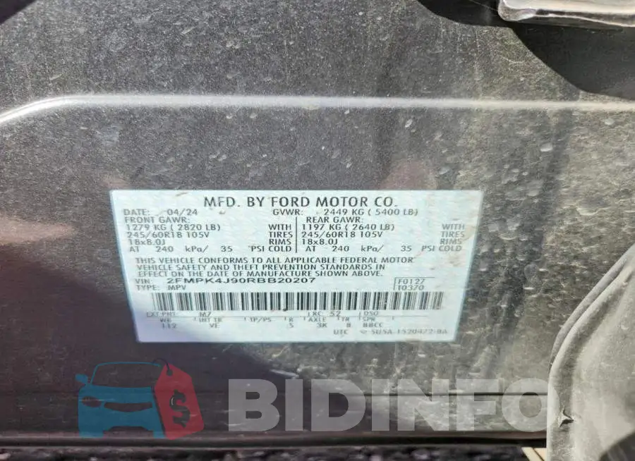 2FMPK4J90RBB20207 Photo# 13
