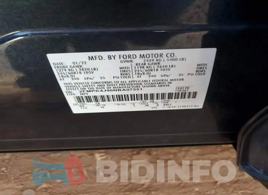 2FMPK4J96NBA07551 Photo# 13