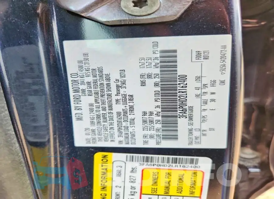 3FA6P0HD2LR162400 Photo# 12