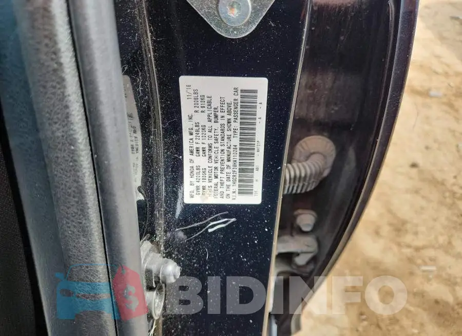 1HGCR2F38HA110284 Photo# 12