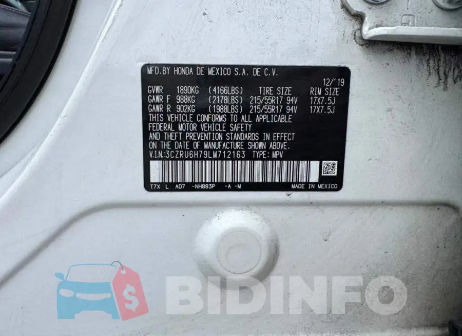 3CZRU6H79LM712163 Photo# 10